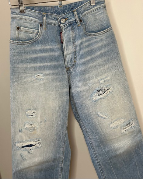 Džíny dámské Dsquared2 světlé modré L.A.Jean